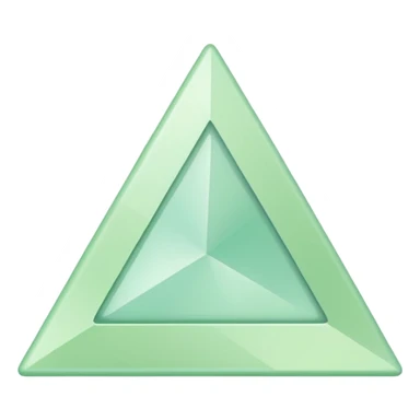 Light green triangle sticker