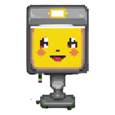 animated lamp with face sticker