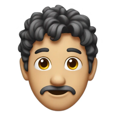 Unfunny face sticker