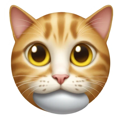 cat with egg sticker