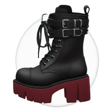 gothic platform boots sticker