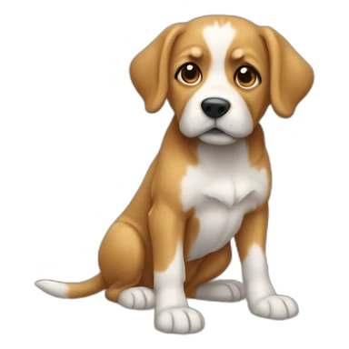 Chien dans une fusée sticker