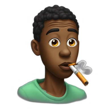 Tyler, The Creator smoking a cigarette sticker