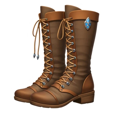 medievil boots, simple fantasy adveture boots, female sticker