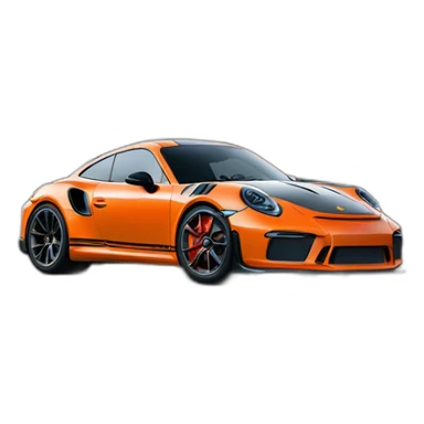 Grenouille dans une porche 911 gt3 rs sticker