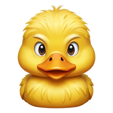 A angry cute duck sticker