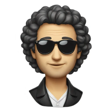 pushkin with sunglasses sticker