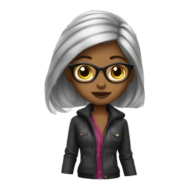 Fashion designer girl sticker