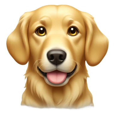 Golden retriever with butter on its head sticker