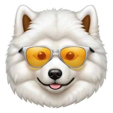 Samoyed wearing sunglasses  sticker