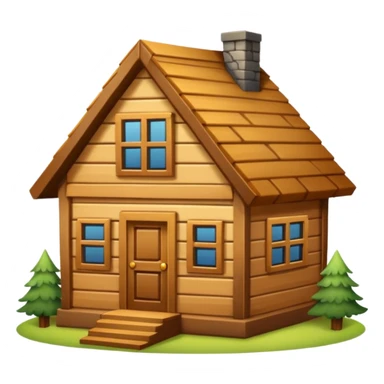 wood house sticker