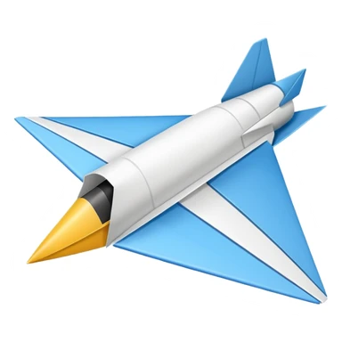 Paper plane sticker