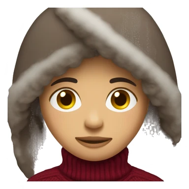 winter, christmas, hispanic, short brown hair, boy, brown eyes, child, full body, burgundy sweater sticker