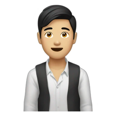 asian boys night out sticker