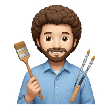 bob ross sticker