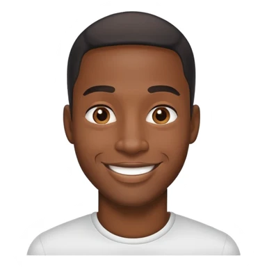 Black man with a friendly smile sticker