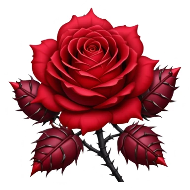 gothic rose with skulls sticker