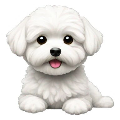 Maltipoo in forest sticker