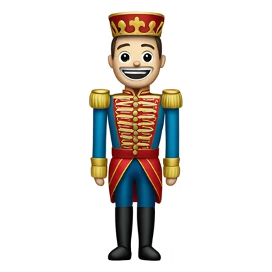 nutcracker, male with torso and teeth sticker