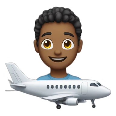 skyler the smiley plane sticker