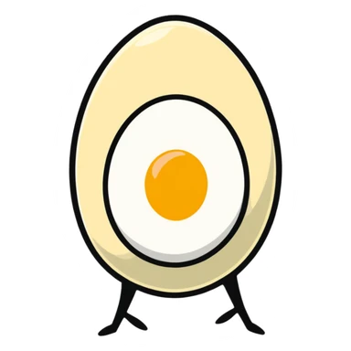 soft boiled egg sticker