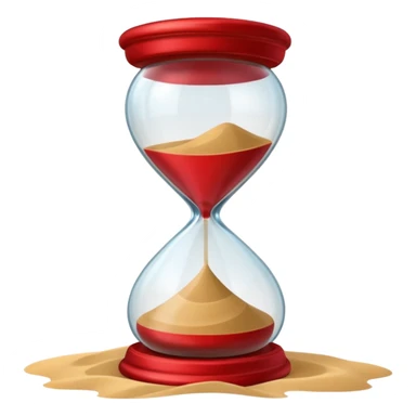 red Hourglasse sticker