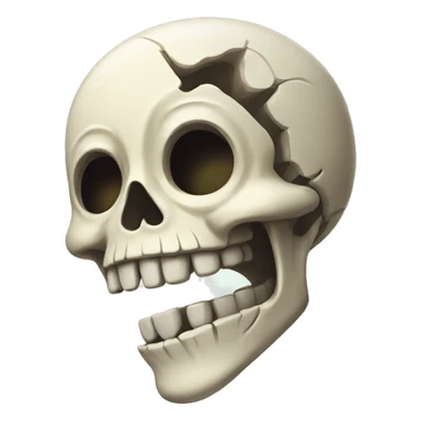 Crying Laughing skeleton sticker