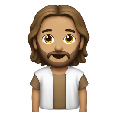 Jesus wearing a brat shirt sticker