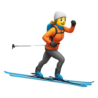 cross-country ski sticker