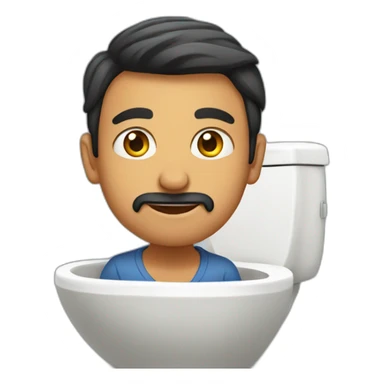 hindi-guy-on-toilet sticker