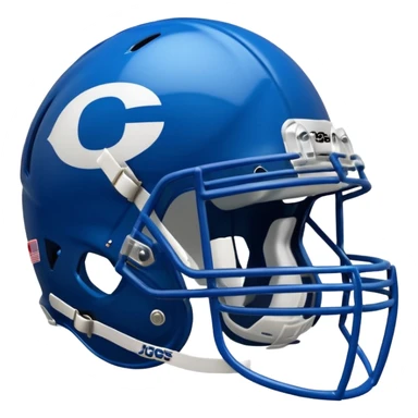 College football player helmet in  blue color  sticker