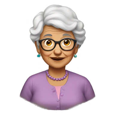Gen z grandma sticker