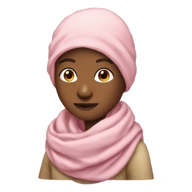 light pink scarf only sticker