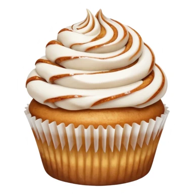 cinnamon roll cupcake sticker