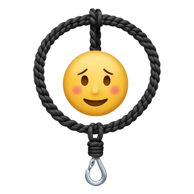 Hanging by a Noose around the neck emoji sticker