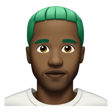 frank ocean with green hair sticker