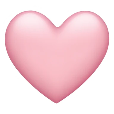 light pink heart  sticker