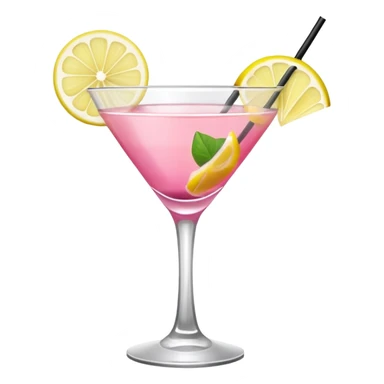 Pink Cocktail With Lemon  sticker