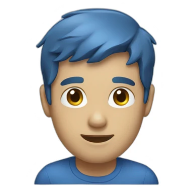 blue interactive sticker