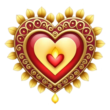 Diwali heart sticker