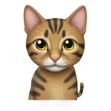 Three legged cat tabby  sticker