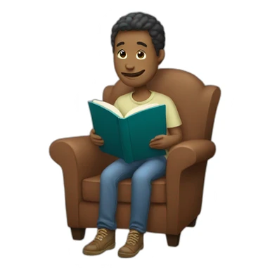 people who read a book sticker