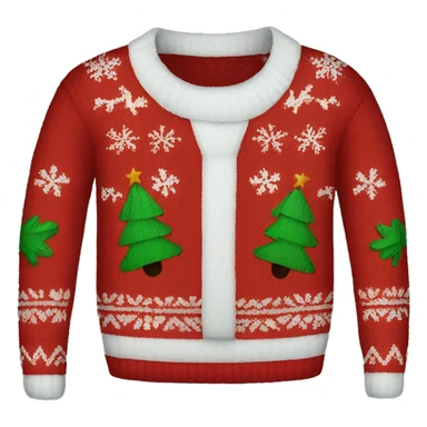 ugly christmas sweater sticker