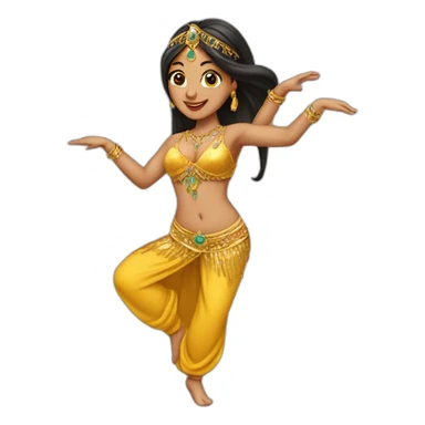 Belly dancer sticker