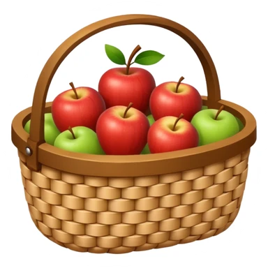 clean simple bag orr cart like apples basket emoji sticker