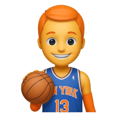 Smiley icon new york knicks sticker