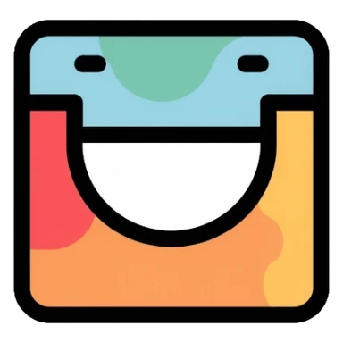 Simple website header logo with modern design sticker