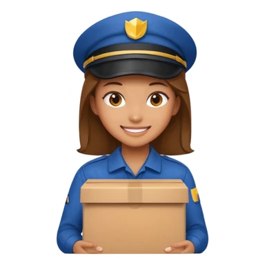 delivery girl sticker