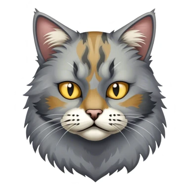 Scrappy street cat, tough and battle-worn sticker