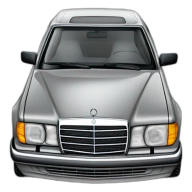 mercedes 300d turbo w124 grey sticker
